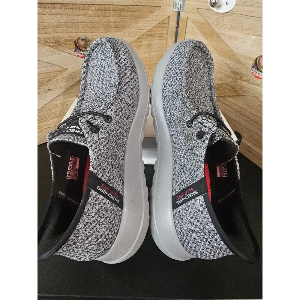 Skechers Shoes Mens 8 Gray Go Walk Anywhere Hands Free Slip-ins Gen5 216285 #633